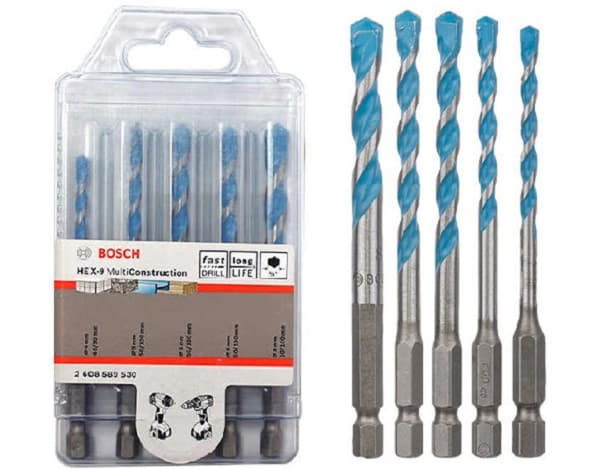 Các thương hiệu mũi khoan tường uy tín như Bosch, Makita, DeWalt, Hilti.