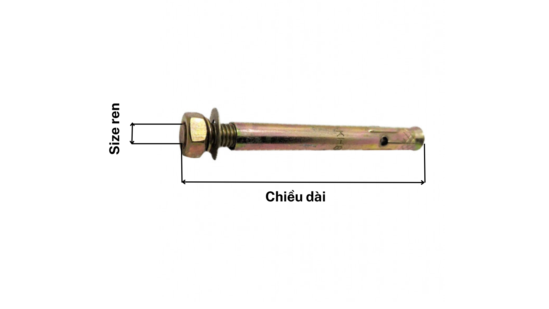 Các thông số kỹ thuật của Tắc kê thép ống lỗ