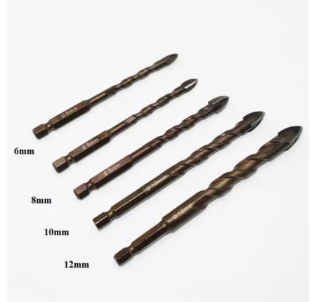 Mũi khoan đa năng với thiết kế đầu mũi đặc biệt để khoan nhiều loại vật liệu.