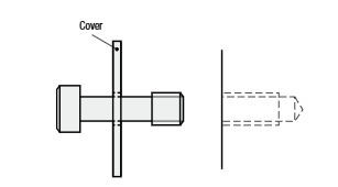 “Sơ đồ lắp ráp chi tiết bằng Cover Bolt với nắp che”