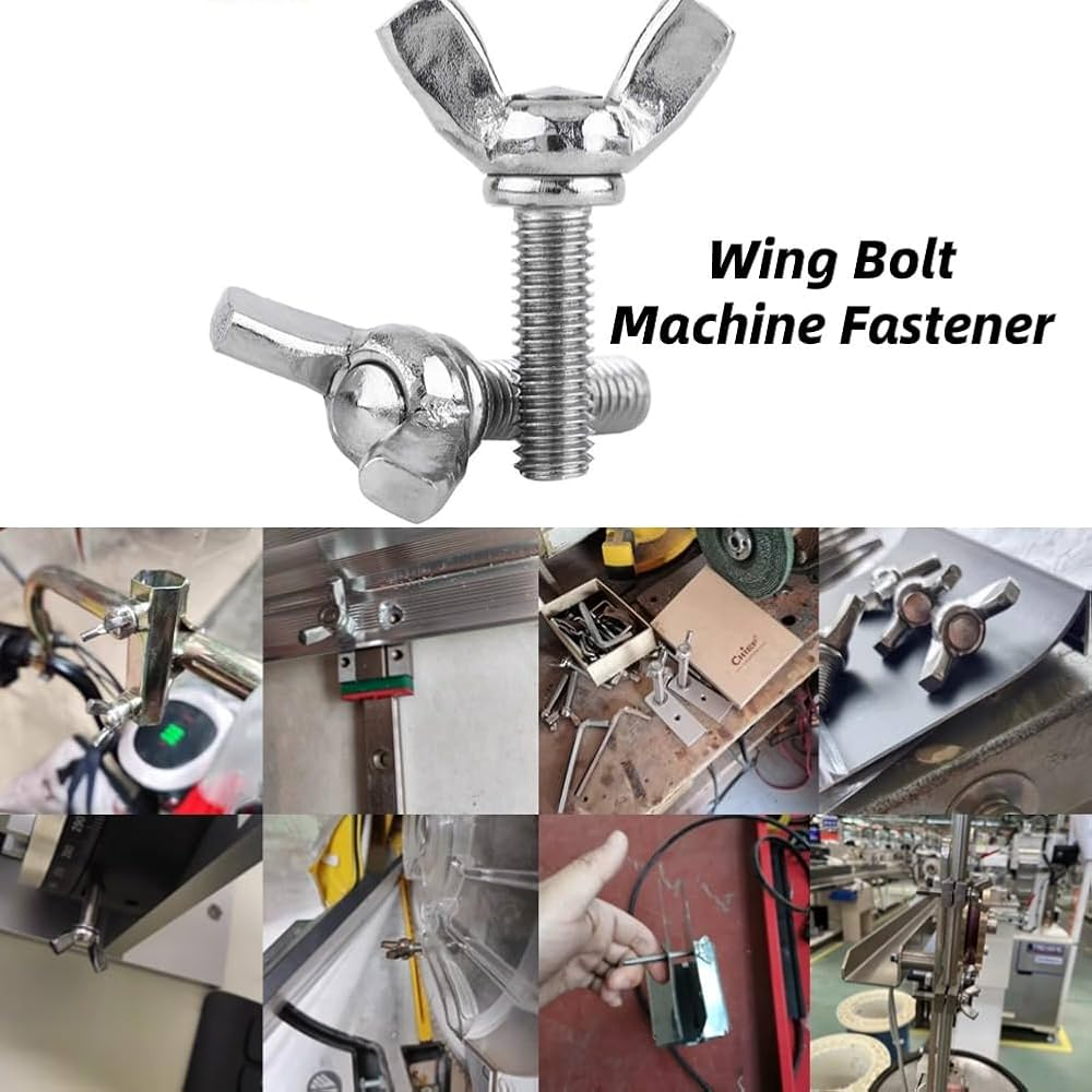 Ứng dụng của Bulong Cánh Chuồn Inox trong xây dựng, công nghiệp, nội thất và trang trí, cơ khí chế tạo và điện tử
