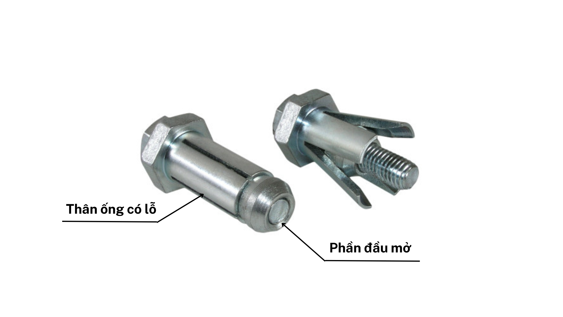 Bảng vẽ kỹ thuật chi tiết cấu tạo tắc kê thép ống lỗ