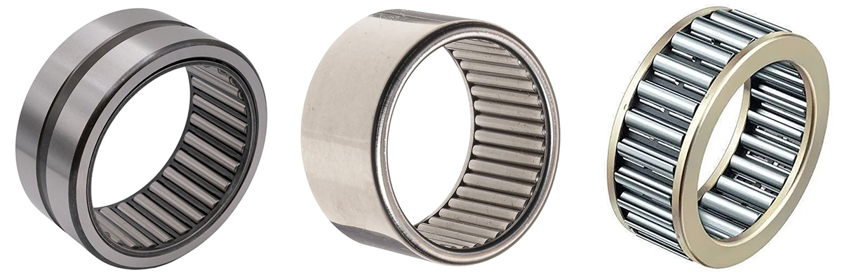 vòng bi kim (Needle Roller Bearing) gồm nhiều loại như vòng bi kim vỏ dập, vòng bi kim lồng giữ, vòng bi kim kết hợp, vòng bi kim gia công, vòng bi kim chặn trục..