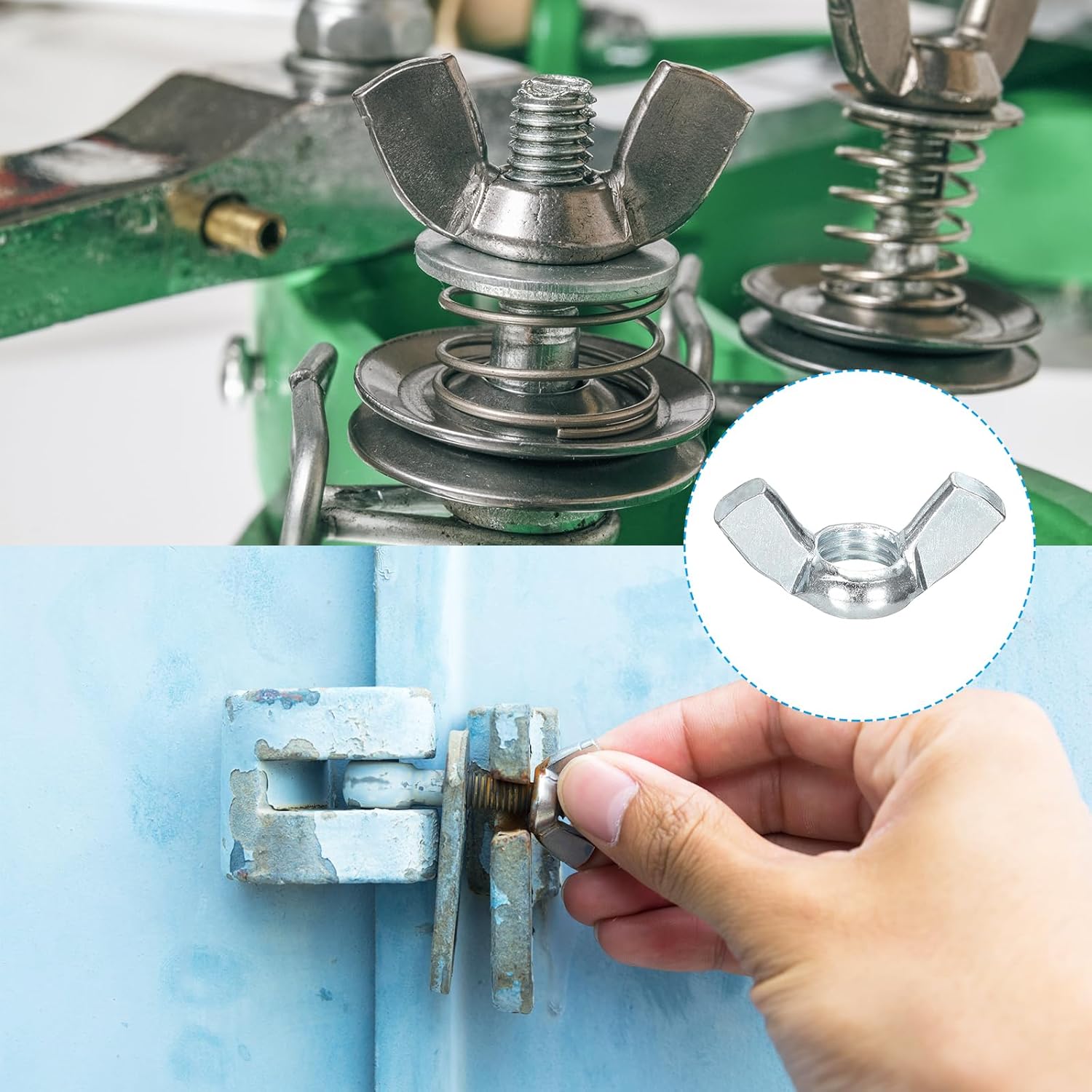 ứng dụng bulong cánh chuồn trong đời sống (Wing Nuts)