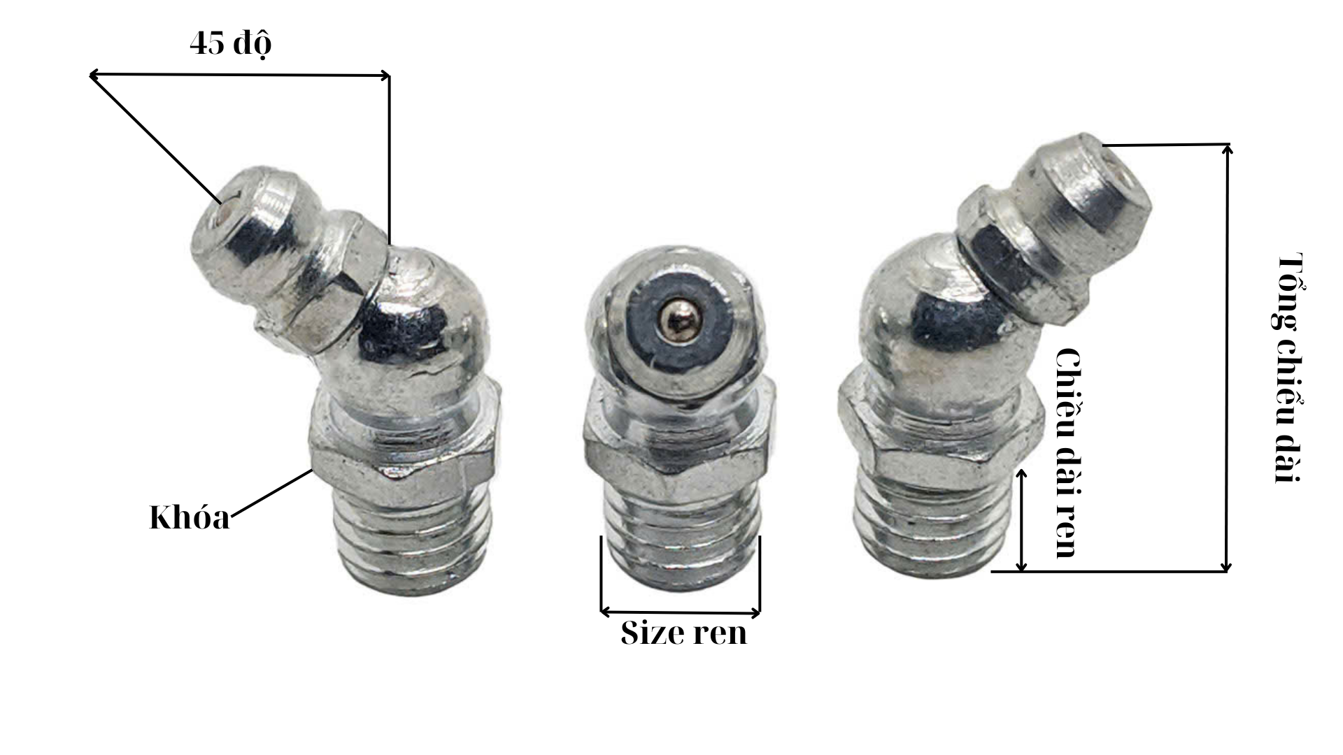 cấu tạo vú mỡ gồm các phần: đầu vú, van bi, thân lục giác