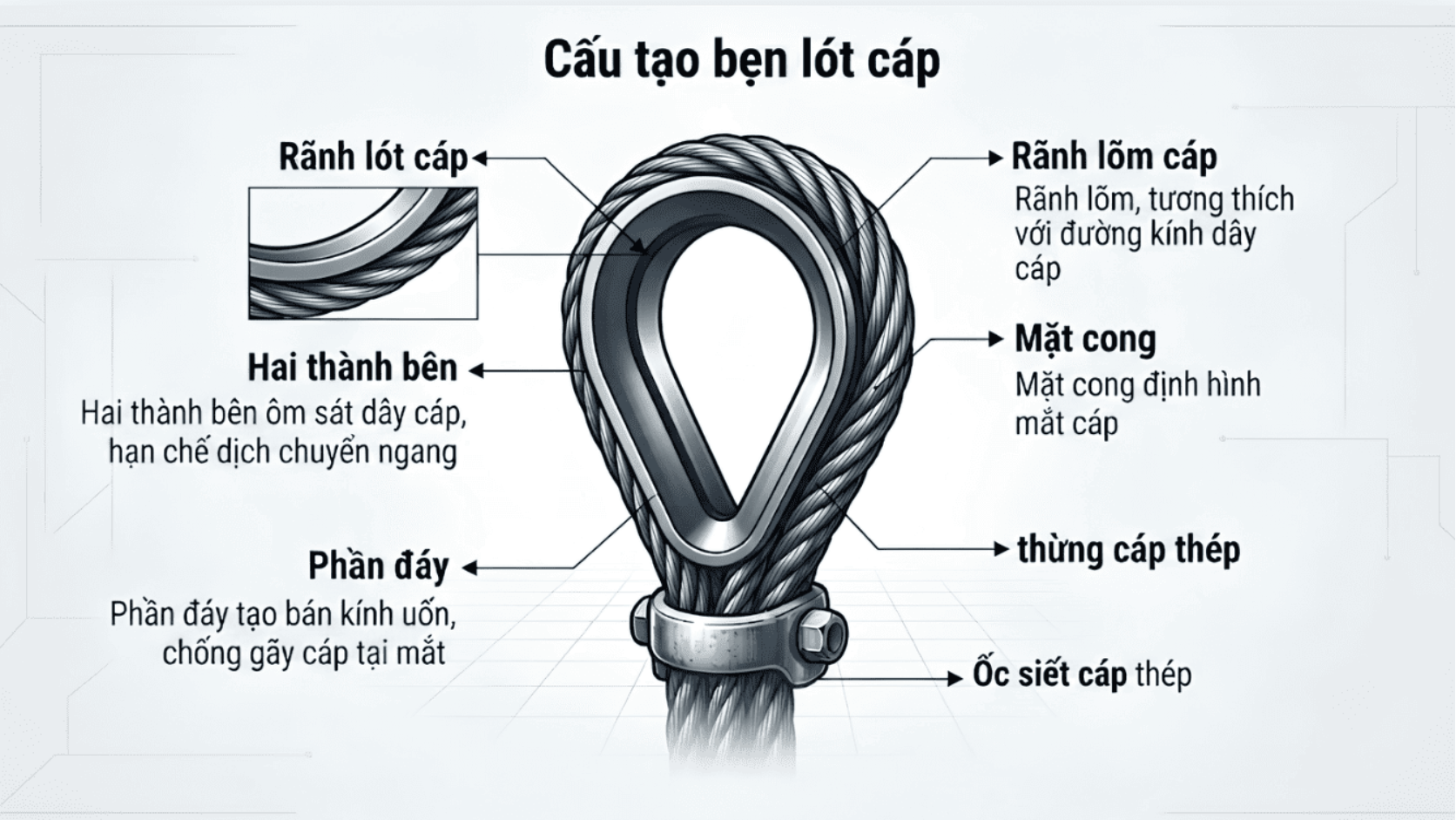 chọn bẹn lót cáp theo kích thước