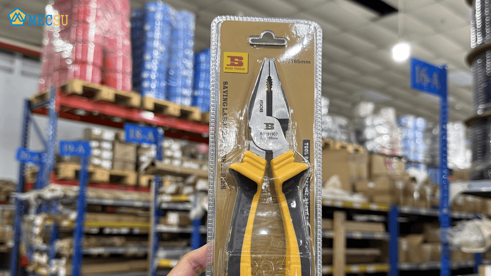 Kìm cắt trợ lực Bosi Tools dòng Saving Labor Series cán vàng đen