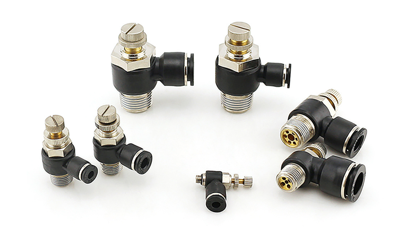 Van tiết lưu khí nén Speed Controller điều chỉnh tốc độ xy lanh