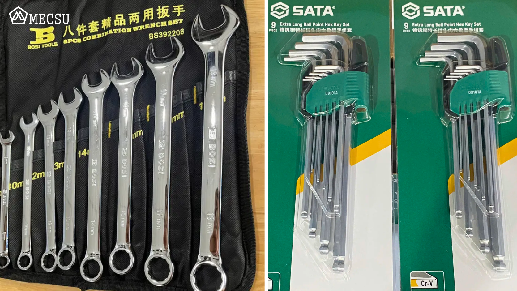 nhiều loại bộ dụng cụ có sẵn tại mecsu
